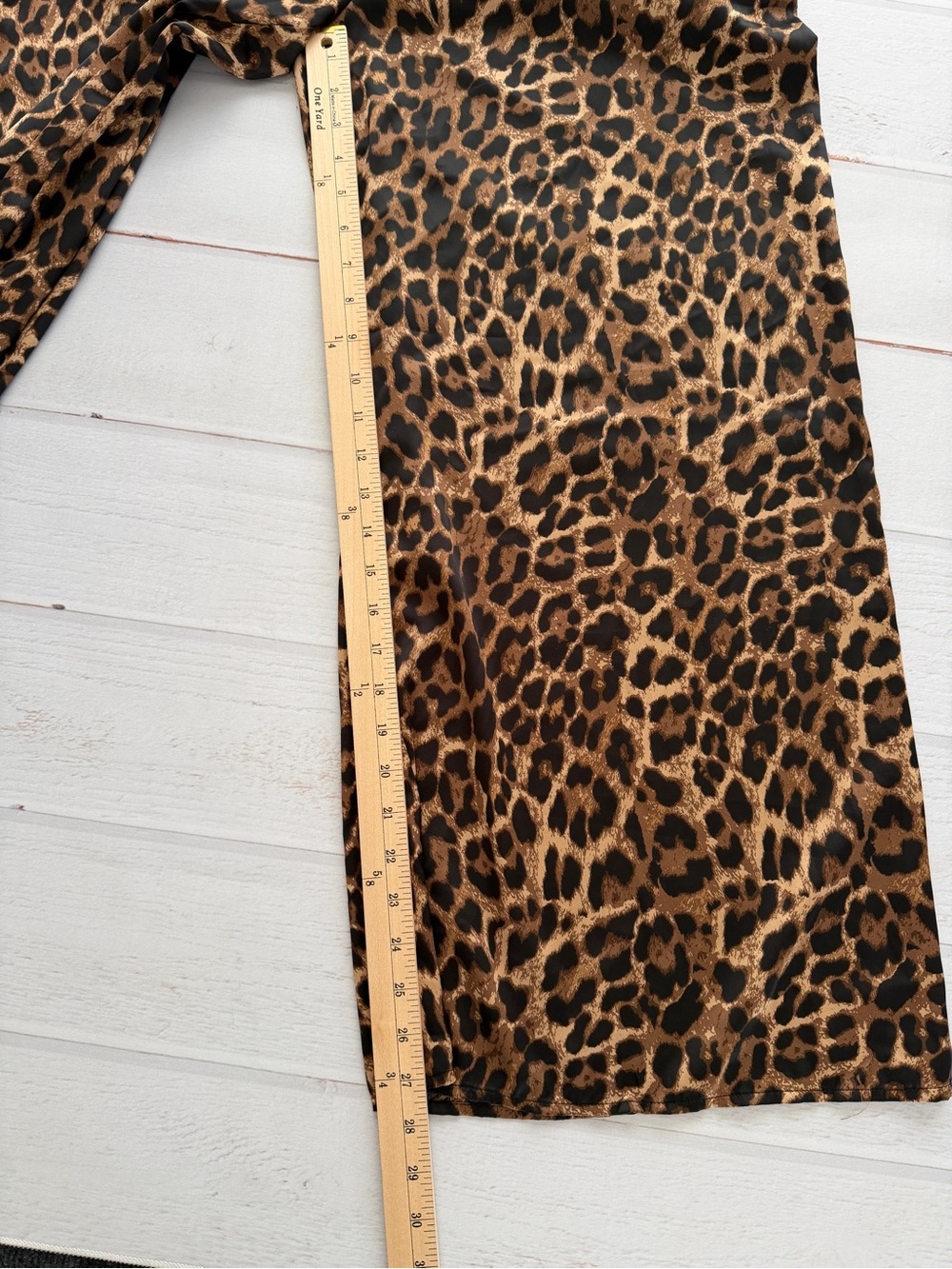Windsor Leopard Print Palazzo Pants Wide Leg High Rise Flowy Y2K - Picture 8 of 9